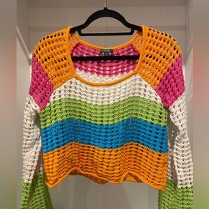 Wild Fable Square Neck Crotchet Sweater